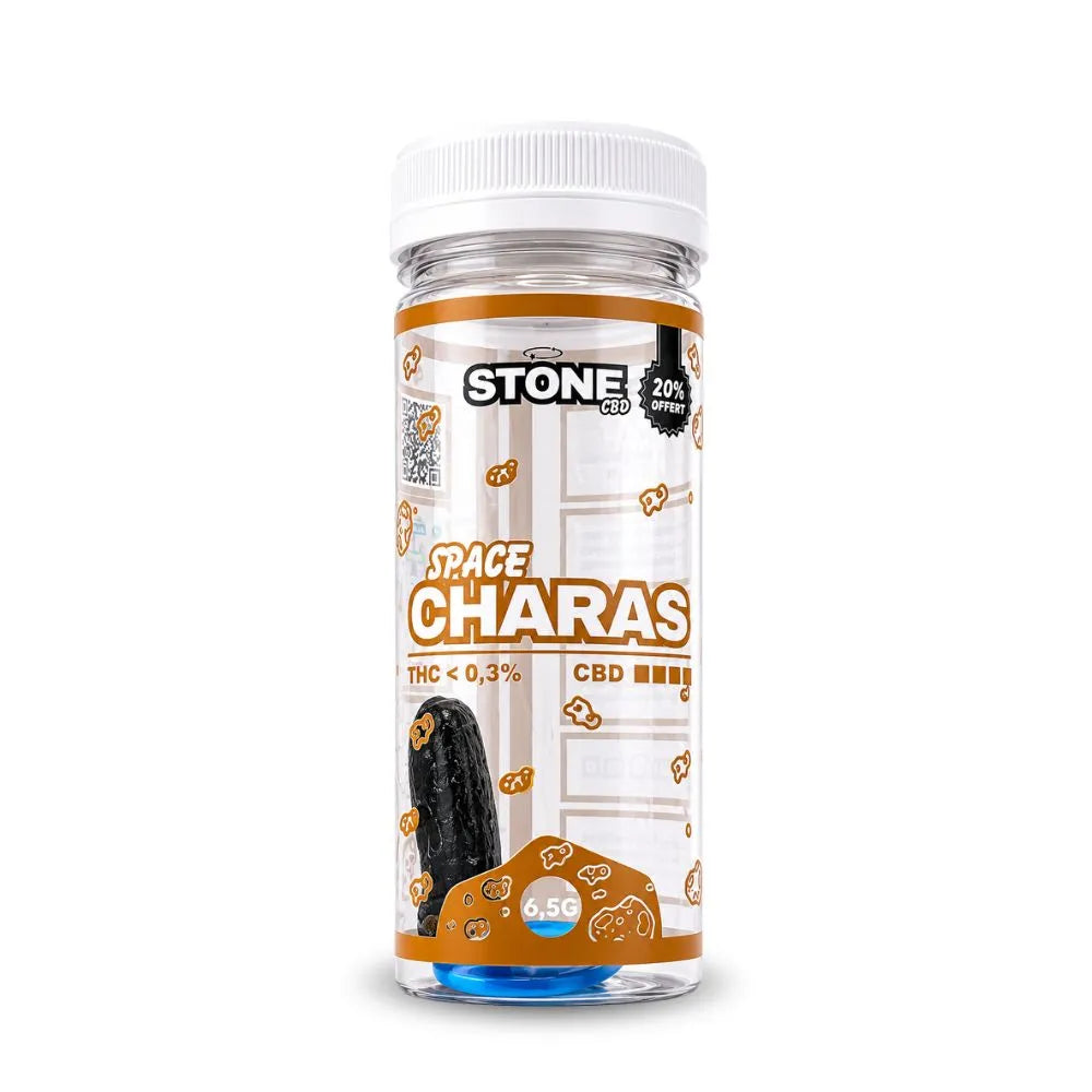 Résine CBD premium Stone CBD en pot transparent 6,5G – hash CBD légal riche en terpènes, résine CBD haute qualité THC inférieur à 0,3 %, texture compacte et puissante